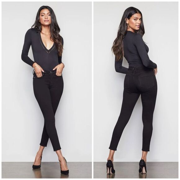 NWT Good American Good Legs Crop High Waist Skinny Size 14/32 - Picture 1 of 13